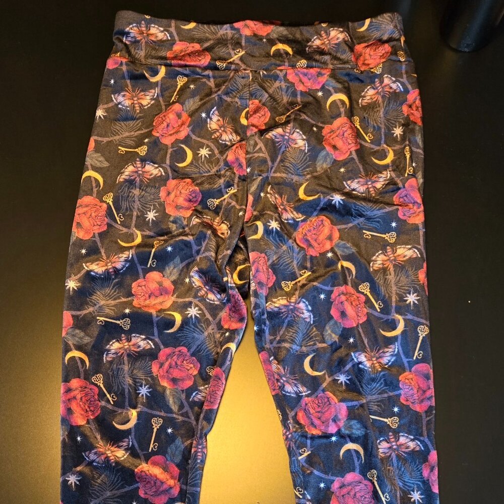 KILLSTAR Leggings - Ora Gothic Occult Moon Moth Rose Punk
